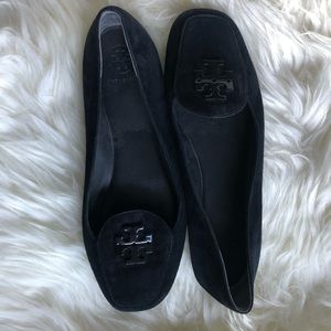 Tory Burch Fitz Loafer - Black Suede Flat
